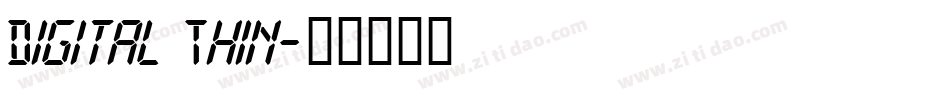 Digital Thin字体转换